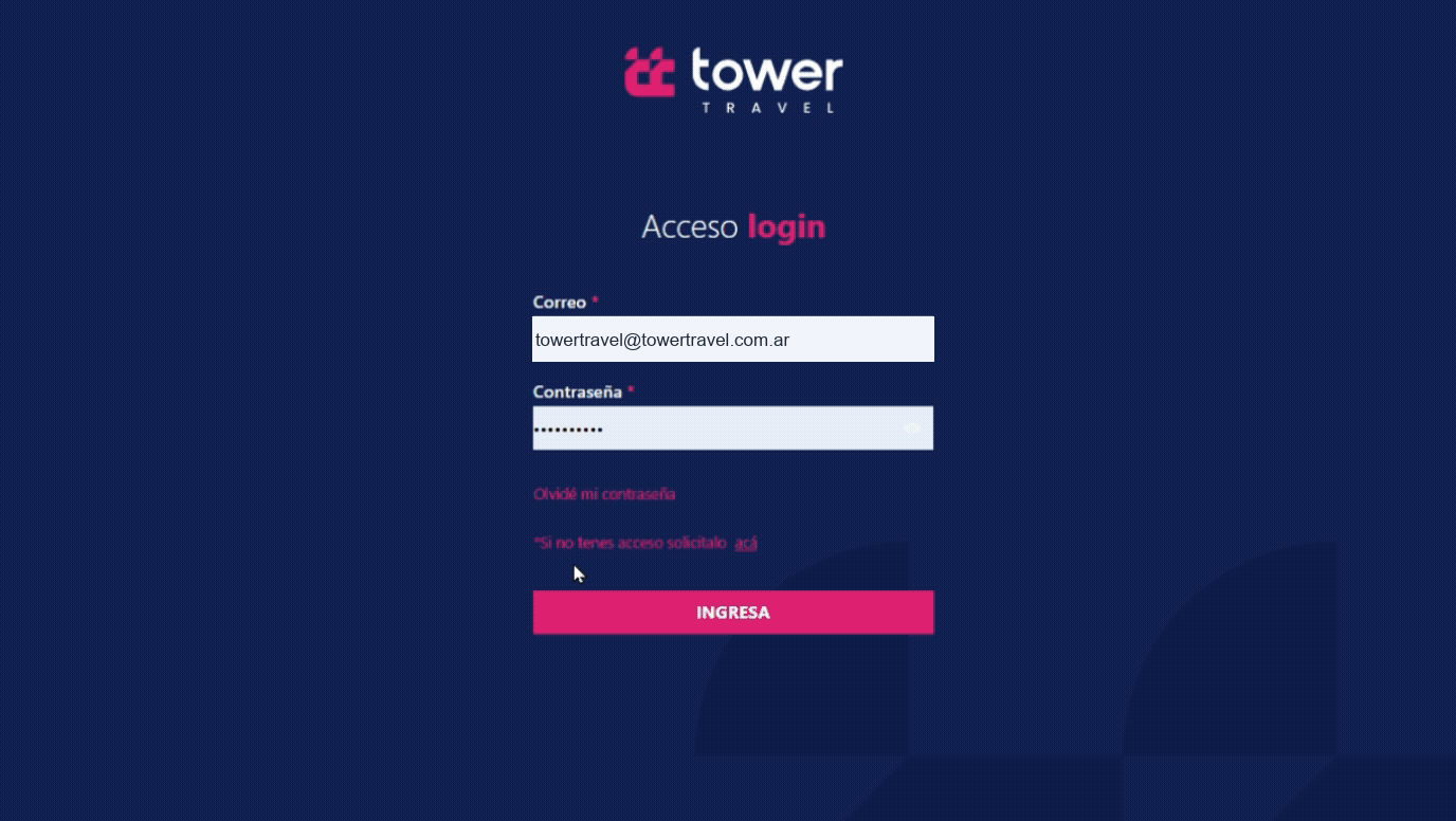 Acceso al módulo y login